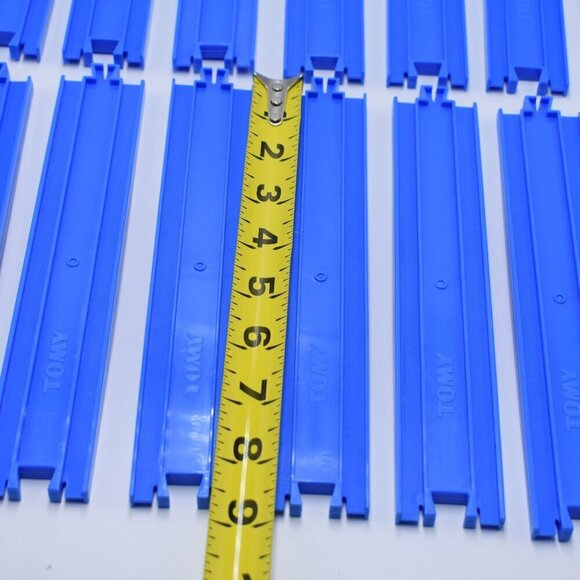 2001 Tony Plarail Thomas & Friends 15 x Blue Straight Plastic Tracks Vintage - Picture 9 of 9